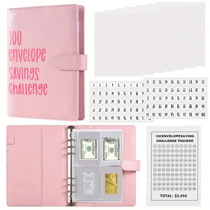 100 Envelope Savings Challenge Binder