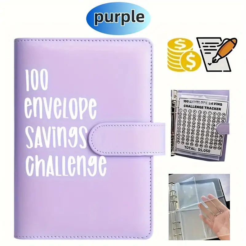 100 Envelope Savings Challenge Binder