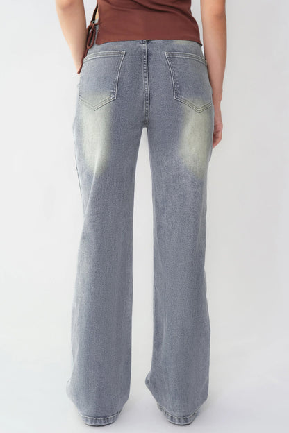 Casual Mid Rise Denim Jeans