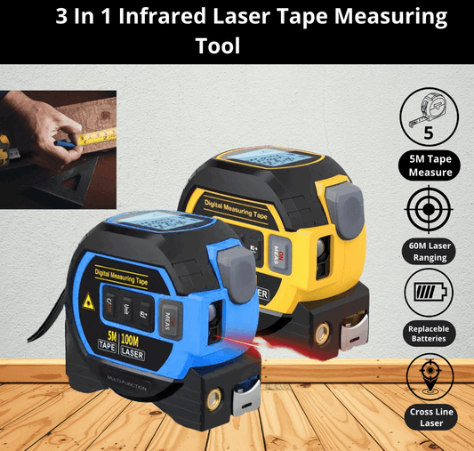 Instascan™ 3 in 1 Infrared Laser Tape Measuring Tool