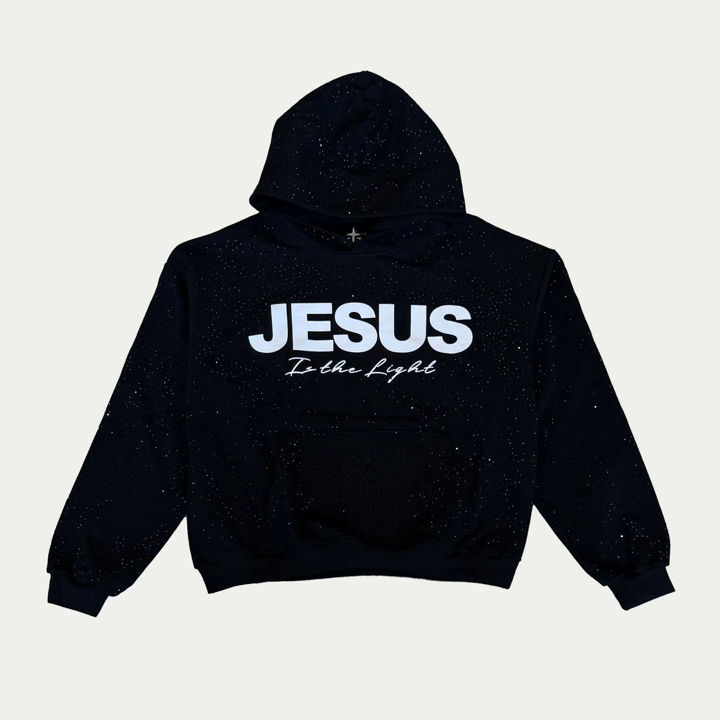 Jesus is the light Rhinestone hoodies