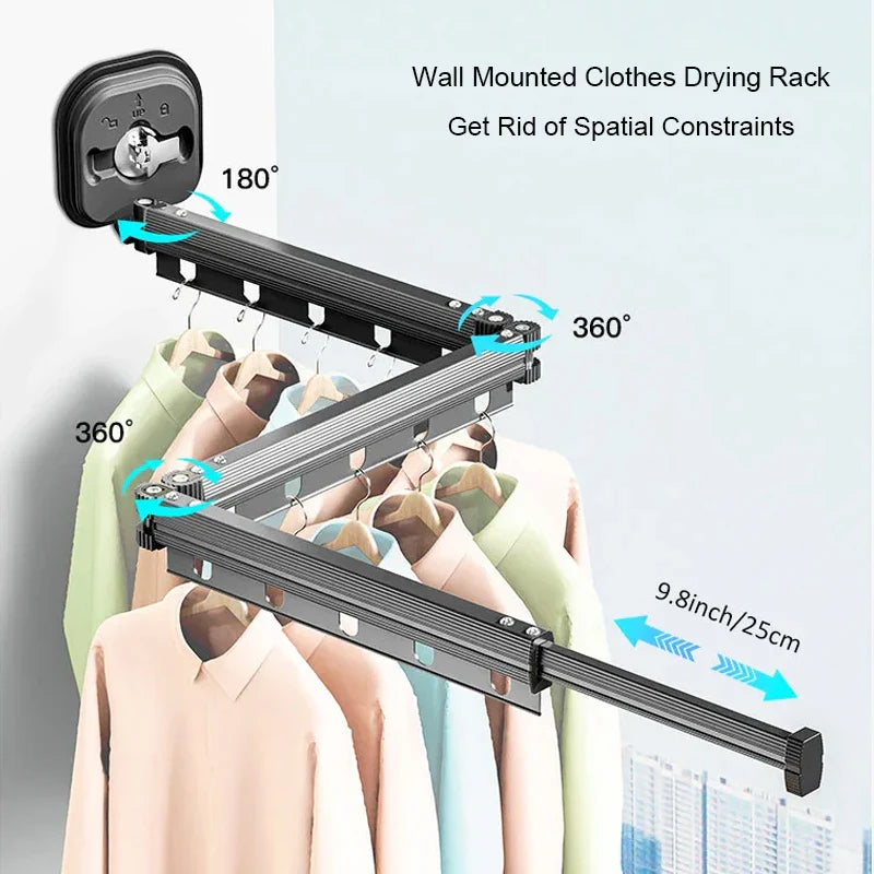 Retractable Clothes Drying Rack