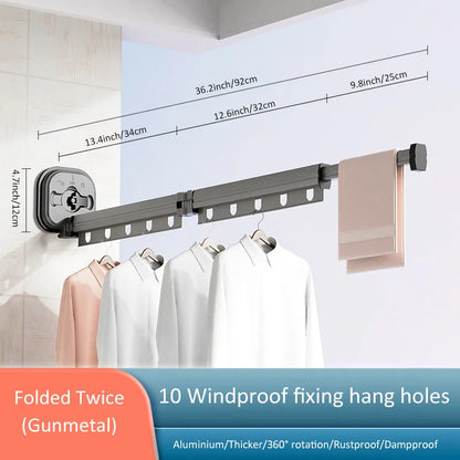 Retractable Clothes Drying Rack